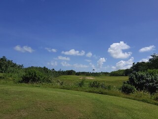 a beautiful golf course