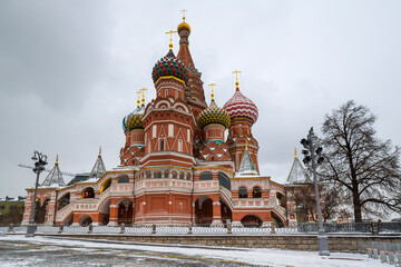 Saint Basil Cathedral on Red Square in Moscow