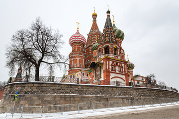 Saint Basil Cathedral on Red Square in Moscow