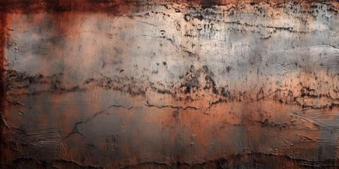 A grunge dirty metal background or texture was created using generative ai - generative ai.