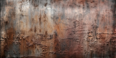 A grungy, dirty metal background or texture was created - generative ai.