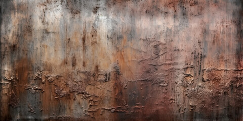 Fototapeta premium A grungy, dirty metal background or texture was created - generative ai.