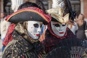 Fototapeta na wymiar Venetian Disguises, Venice Carnival