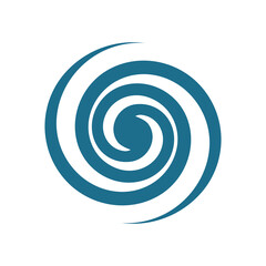 Hurricane symbol, abstract icon vector illustration
