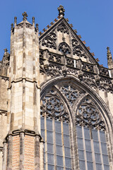 02 April 2023, Utrecht, Netherlands, St. Martin's Cathedral, Utrecht, or Dom Church, is a Gothic church dedicated to Saint Martin of Tours