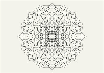 Mandala digital art pattern. Art on the wall. Coloring book Lace pattern The tattoo. Design for a wallpaper Paint shirt and tile Sticker Design, Decorative circle ornament in ethnic oriental style