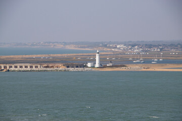 Looking towards Hurst Spit with the castle and lighthouse