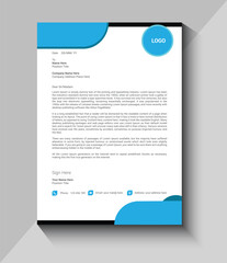new and modern letterhead design template