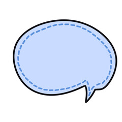 Hand drawn speech bubble