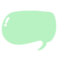 Green speech bubble