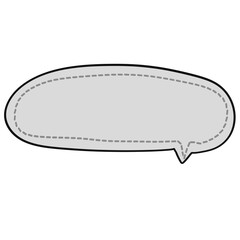 Hand drawn speech bubble