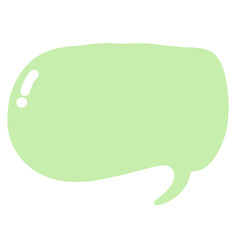 Green speech bubble
