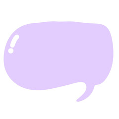 Purple speech bubble