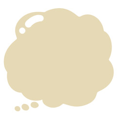 Yellow cloud speech bubble