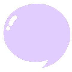 Purple speech bubble