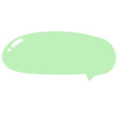 Green speech bubble