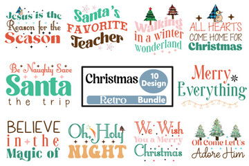 Christmas Retro Design Bundle