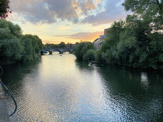 Fototapeta na wymiar A view of the River Severn in Shrewsbury