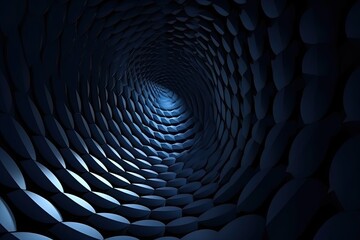 Abstract background. Abstract 3d dark blue background. Dark 3d wallpaper - Generative AI