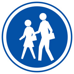 School Warning Sign,Vector Illustration, Isolate On White Background Label. EPS10