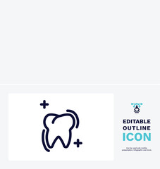 sealants icon. Thin line sealants icon from dental health collection. Editable sealants symbol can be used web and mobile