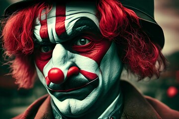 face of clown