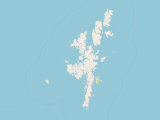 Shetland Islands, Scotland - Great Britain. OSM. No legend