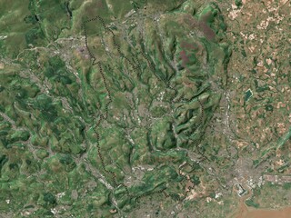 Caerphilly, Wales - Great Britain. Low-res satellite. No legend