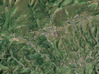 Merthyr Tydfil, Wales - Great Britain. Low-res satellite. No legend