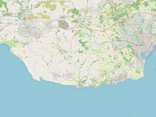 Vale of Glamorgan, Wales - Great Britain. OSM. No legend