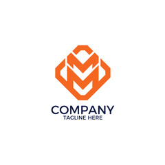 Modern Letter MM logo