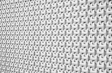 White color diminishing perspective 3D pattern for abstract background