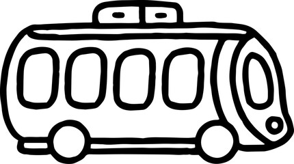 bus outline doodle