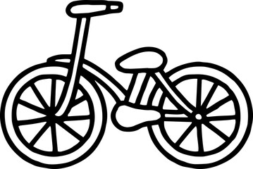 bicycle outline doodle