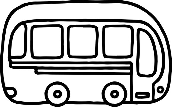 recommend clip art: bus outline doodle
