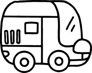 van outline doodle