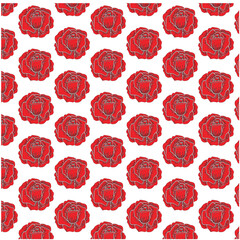 Rose illustration pattern and  vector image RGB, background.
