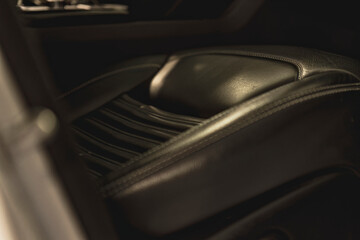 Detail of Leather Car Seat