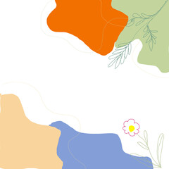 Abstract background image, minimal background, contemporary minimalist line shape graphic, vector illustration.