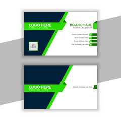 Corporate business card layout in creative concept. Modern business card design with attractive color variations and unique shapes.
