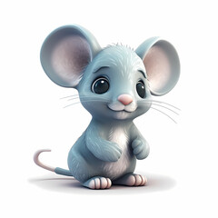 Baby Mouse Cartoon. Generative AI