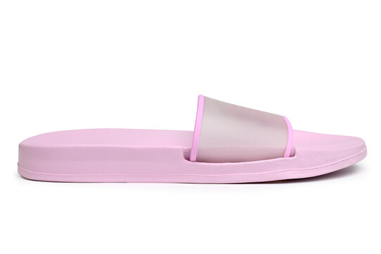 Pink rubber slipper