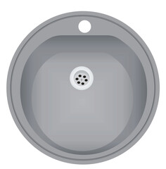 Washbowl top view. vector illustration