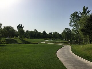 Fototapeta premium a beautiful golf course