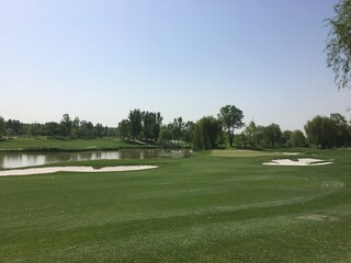 a beautiful golf course