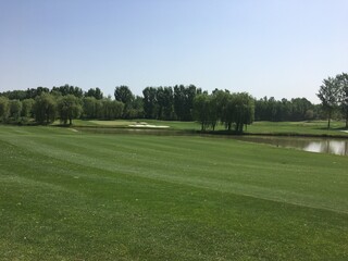 a beautiful golf course