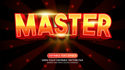 Master esport 3d editable modern text effect