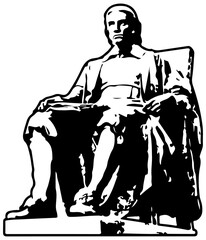 Fototapeta na wymiar Statue of John Harvard