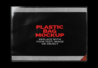 Plastic Bag Transparent Case Texture Effect Mockup Template