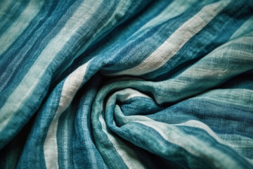 fabric texture background. blue. generative ai 